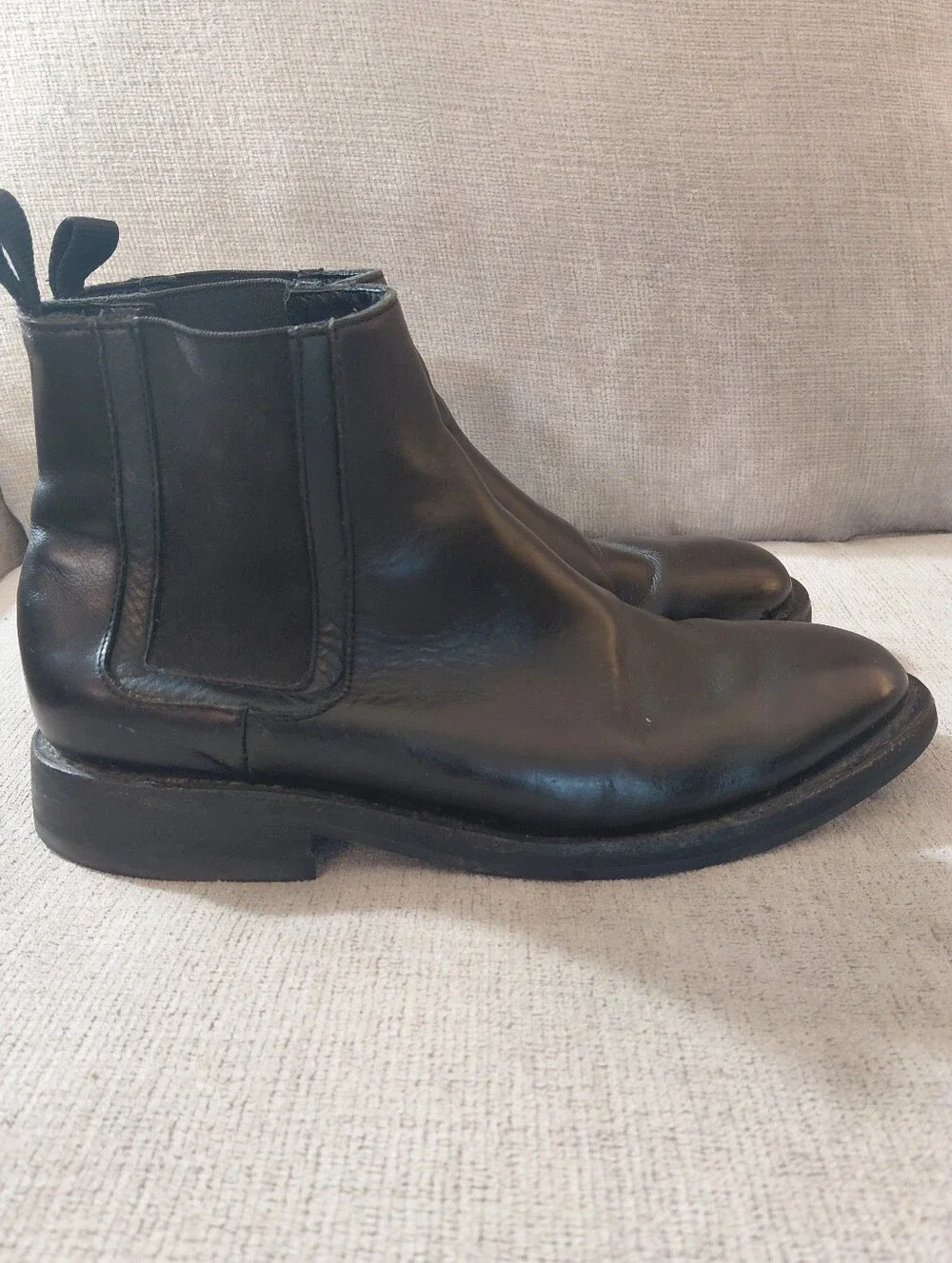 Thursday Boot Company Men's Black Leather Chelsea Ankle Boots Size 8